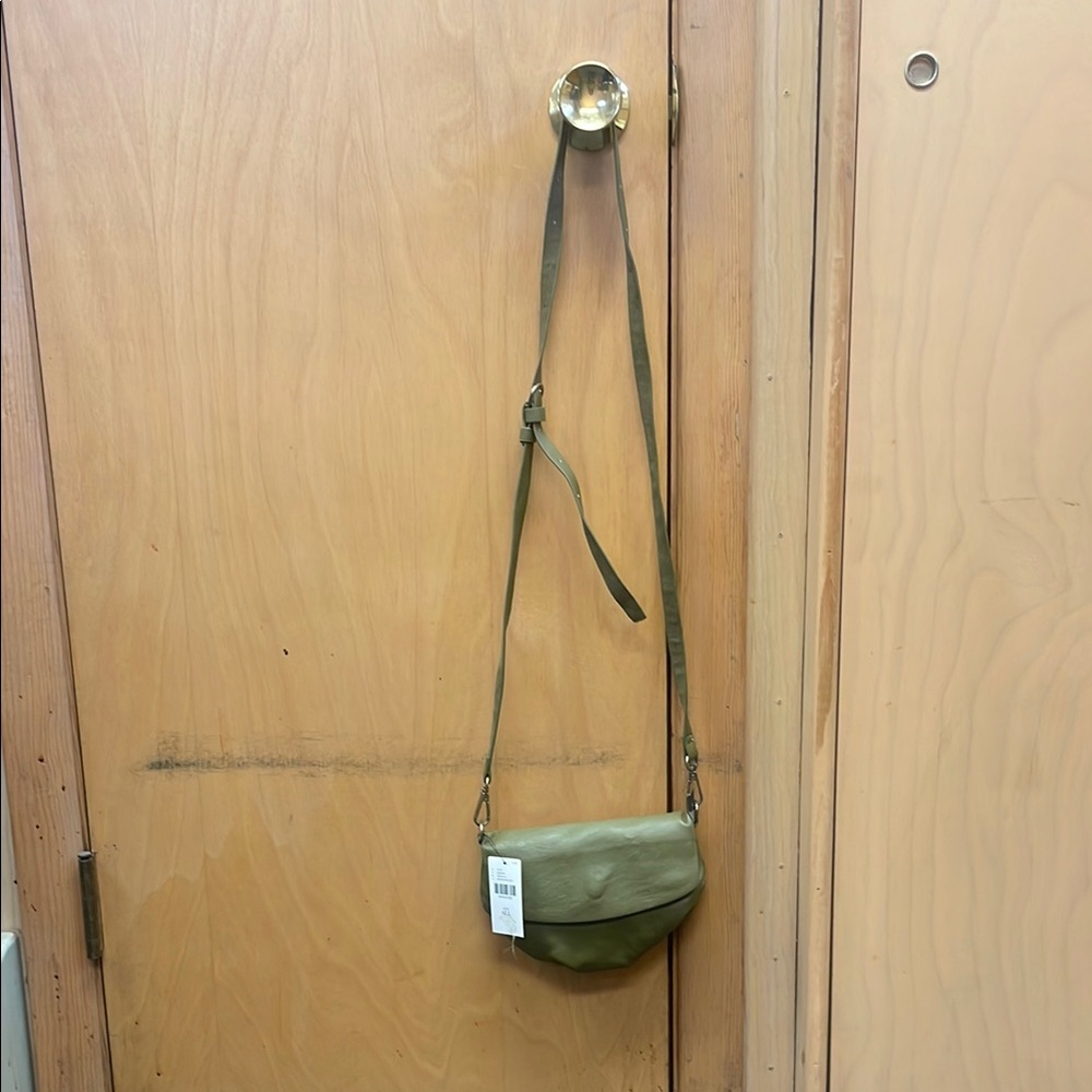 Anthropologie Sage Green Crossbody Bag